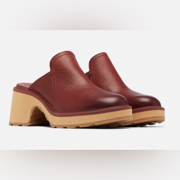 Sorel WOMEN'S HI-LINE Spice Tawny Buff HEEL MULE clogs size 12 brand‎ new - Picture 6 of 7